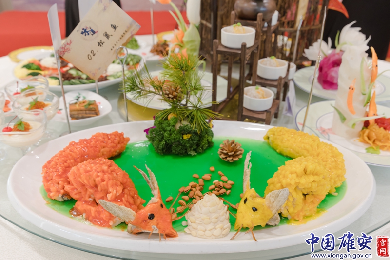 由草魚制作而成的松鼠魚趣味盎然、外焦里嫩。中國雄安官網(wǎng)陳凱昆 攝