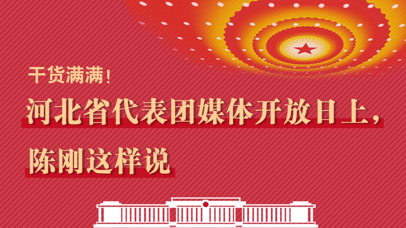 干貨滿滿！河北省代表團媒體開放日上，陳剛這樣說
