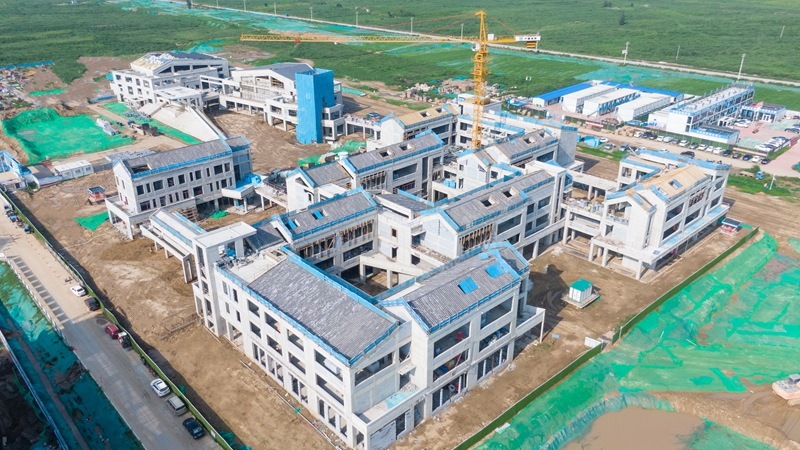 看建雄安丨史家胡同小學雄安校區正在進行二次結構和機電安裝