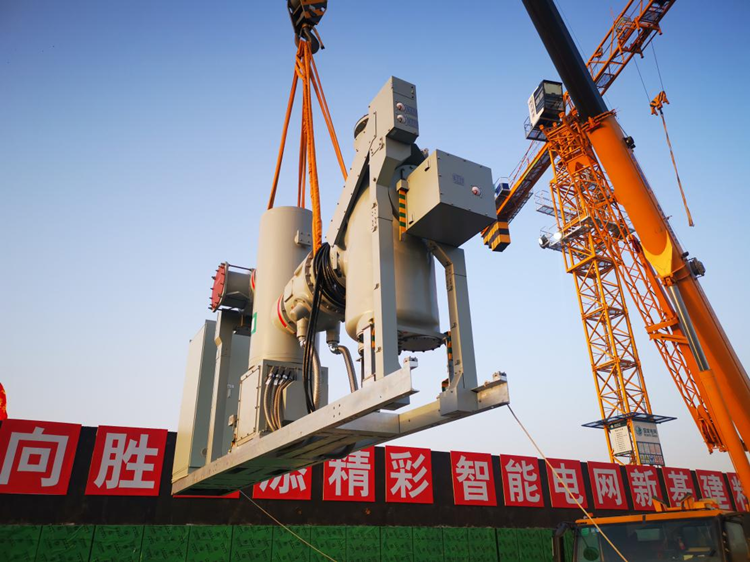雄安新區首座全地下變電站順利完成GIS吊裝工作
