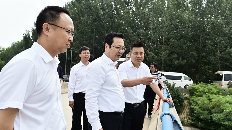 張國華調研檢查新區防洪備汛相關情況