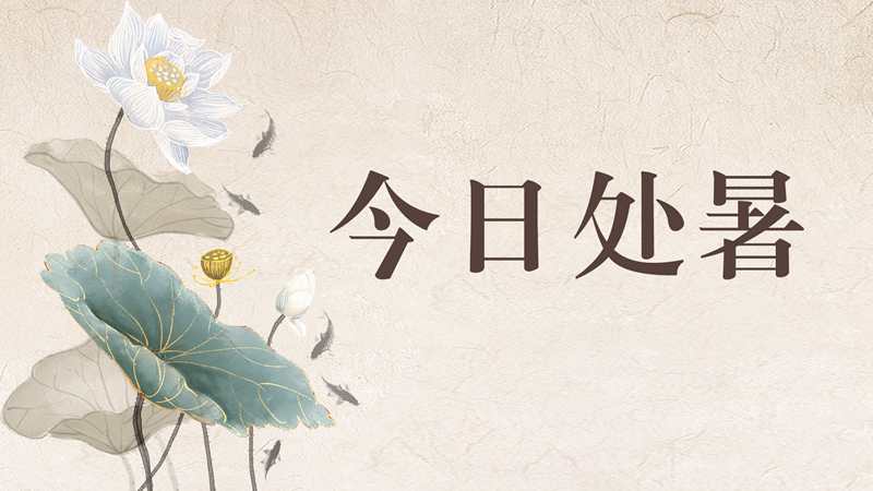 今日處暑丨農(nóng)諺里頭話處暑