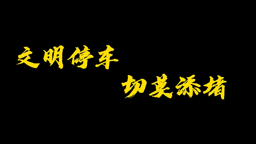 文明停車(chē) 切莫添堵