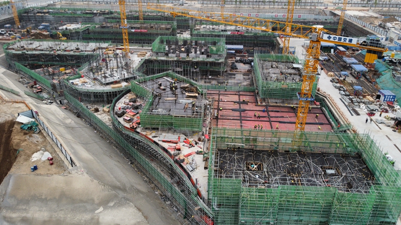 看建雄安丨中交未來科創(chuàng)城項目六標段8號地塊全面沖出“正負零”