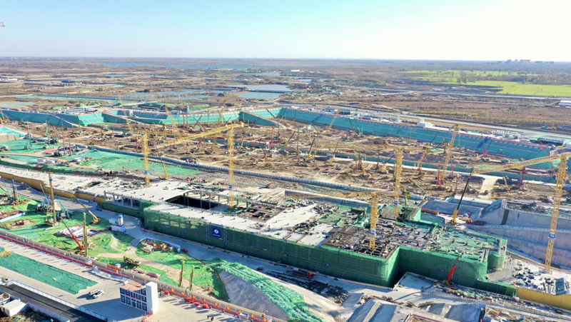 看建雄安丨最新進展！雄安國貿中心、東西軸線項目建設忙