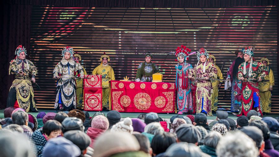 戲曲進鄉村！容城縣“新春唱大戲”唱暖白塔村