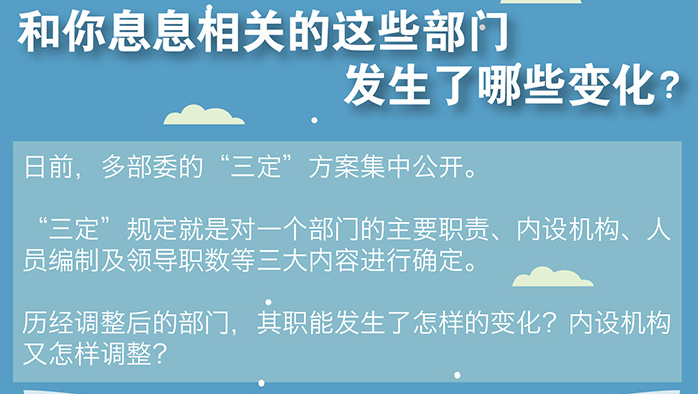 和你息息相關的這些部門發生了哪些變化？
